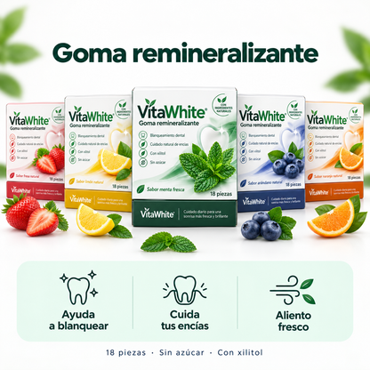 VitaWhite™ Chicles Remineralizantes para el Cuidado Dental